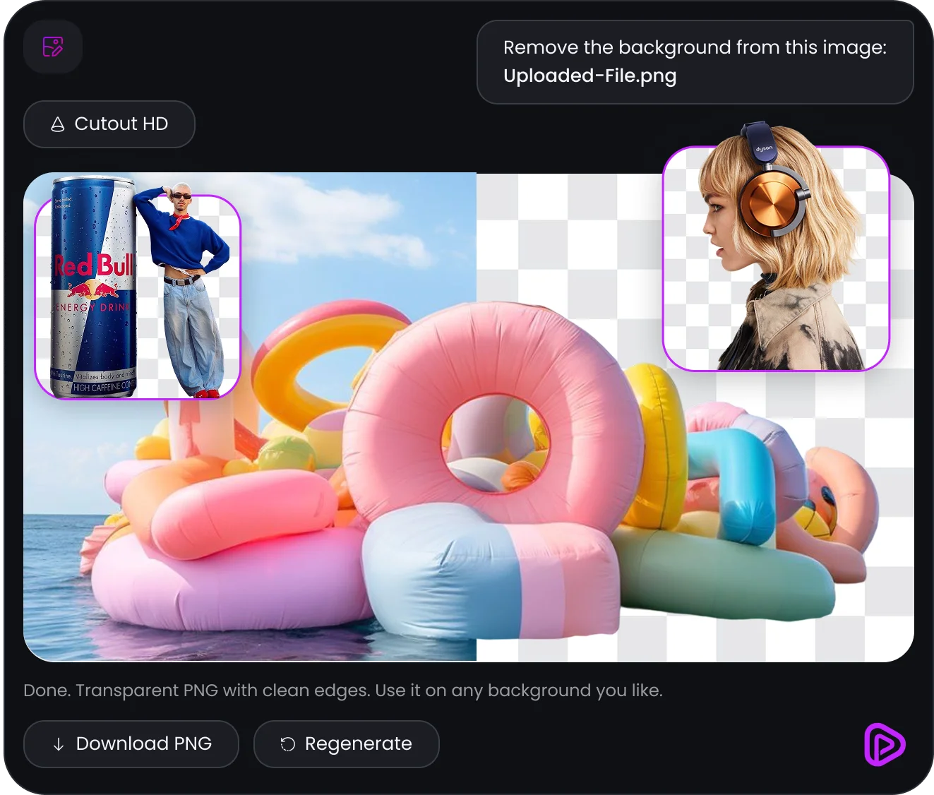 Isolate any subject with a clean, transparent cutout